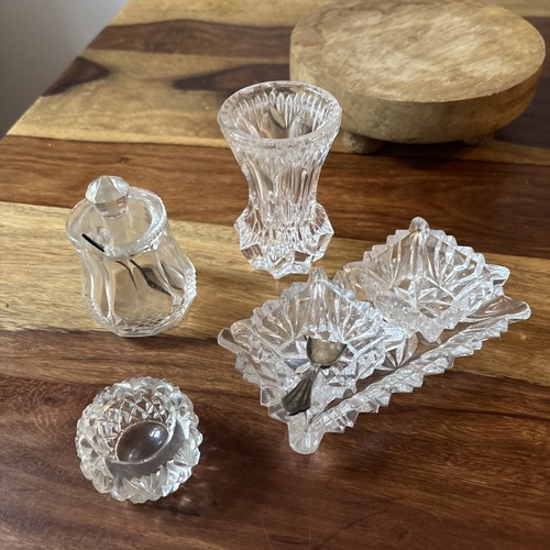 Kristall schalen set vase salz - kristall,