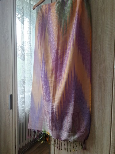 Seidenschal aus indien - seidenschal,