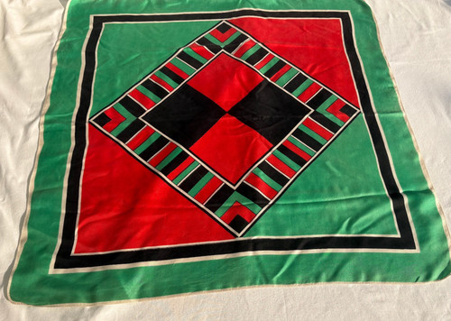 Vintage seidentuch damen retro - seidentuch,
