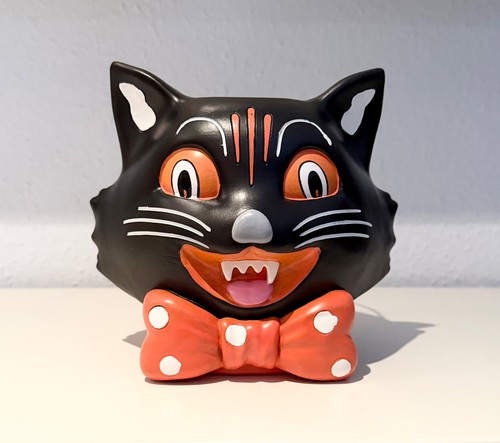 Halloween katze retro kopf - katze,