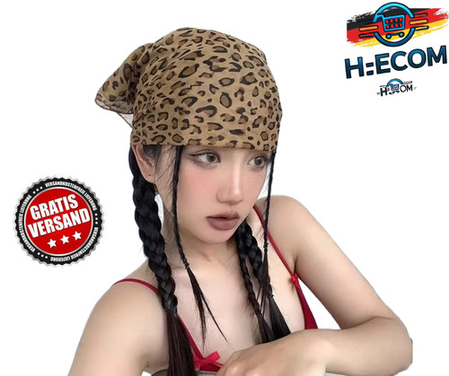 Leopard schal kopftuch - leopard,